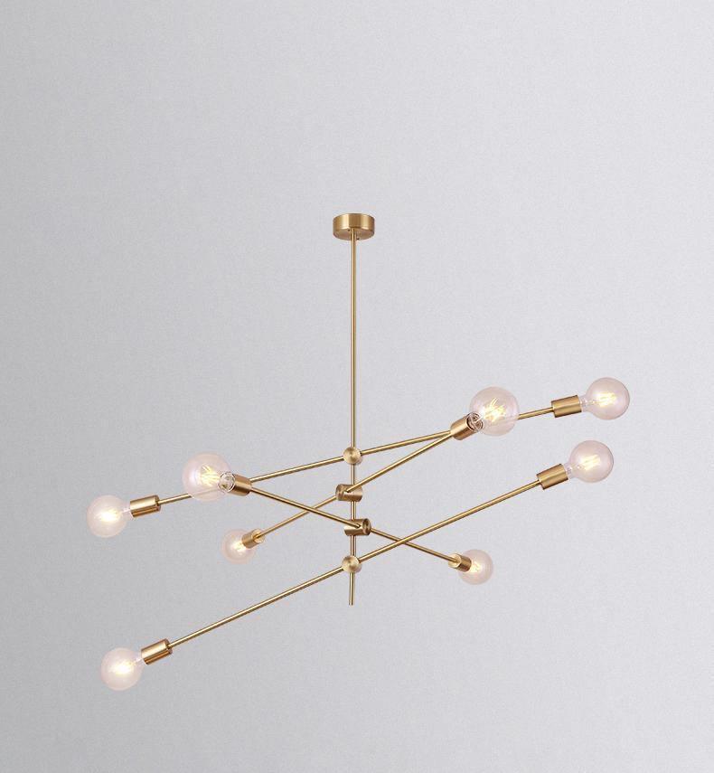 Mobile Pendant Light Dia 39.4″ x H 39.4″ / Dia 100cm x H 100cm / Brass Chandelier