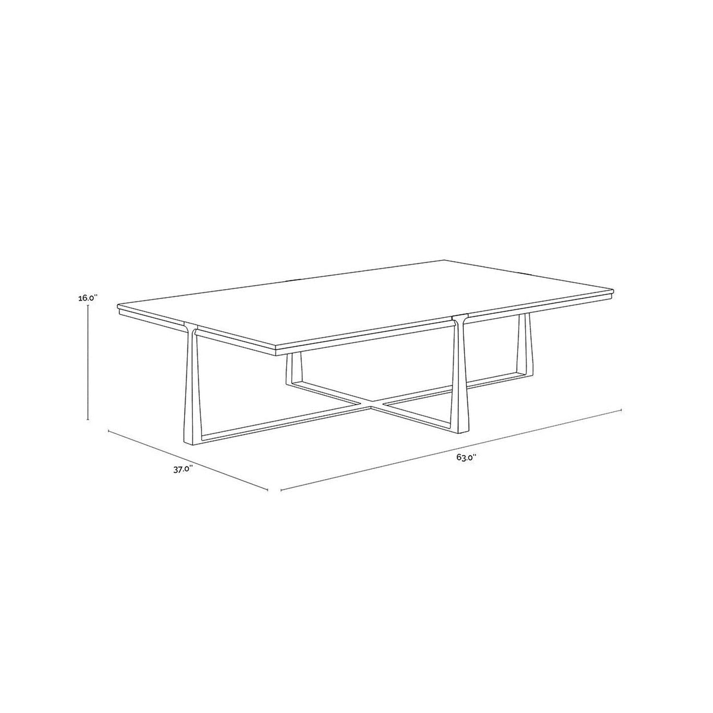 Sunpan Cowell Coffee Table