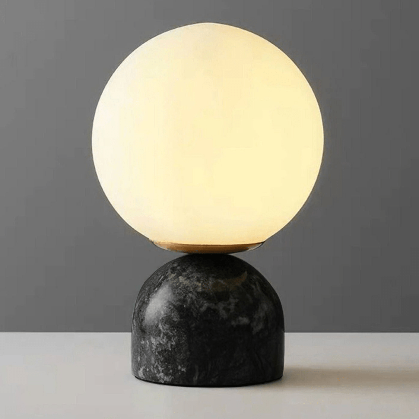 Sylas Marble Table Lamp ? 5.9″ x H 9.1″ / Black / US Plug