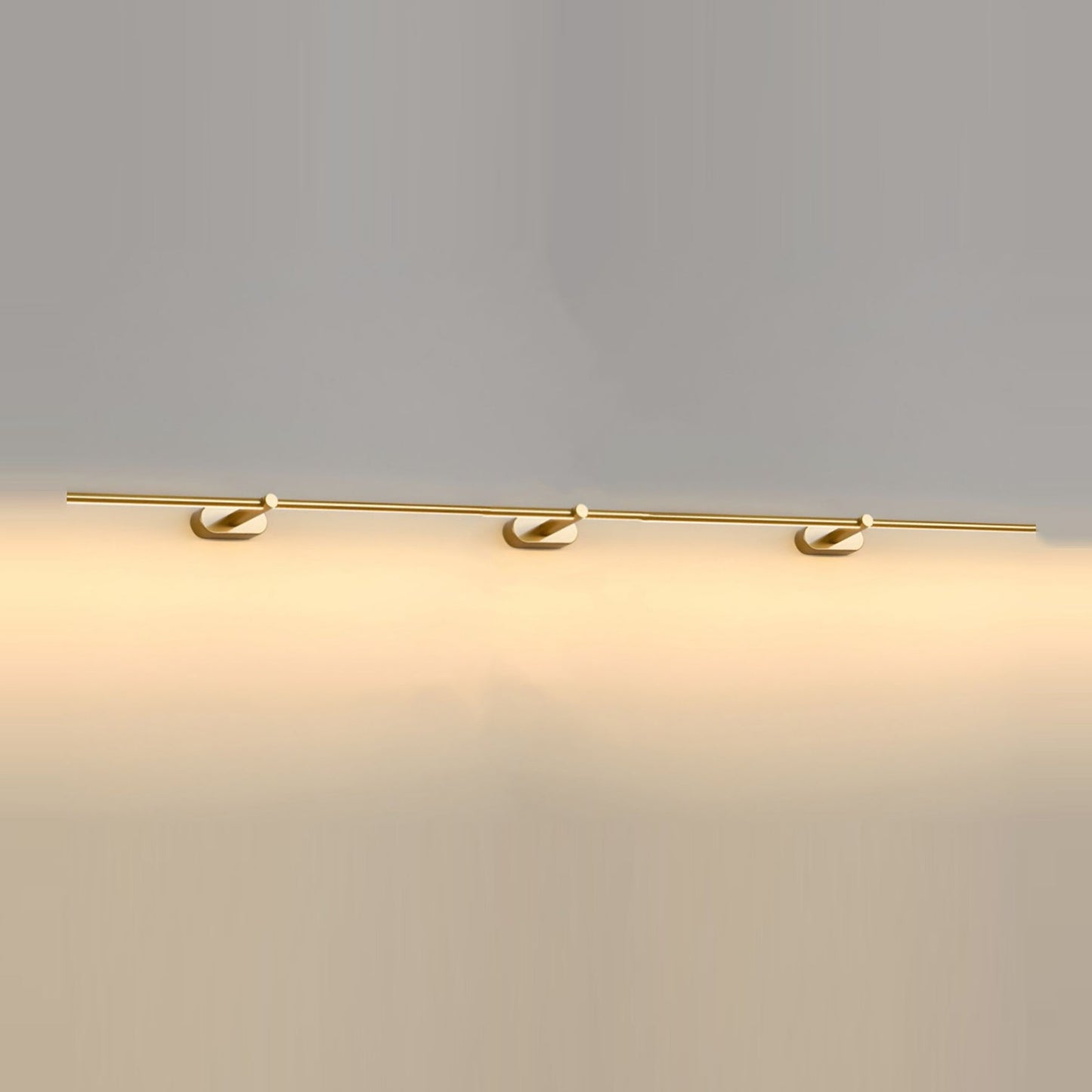 Minimalist Linear Wall Lamp Long ? 91″ x H 2″ / Gold & Warm Light Wall lamp