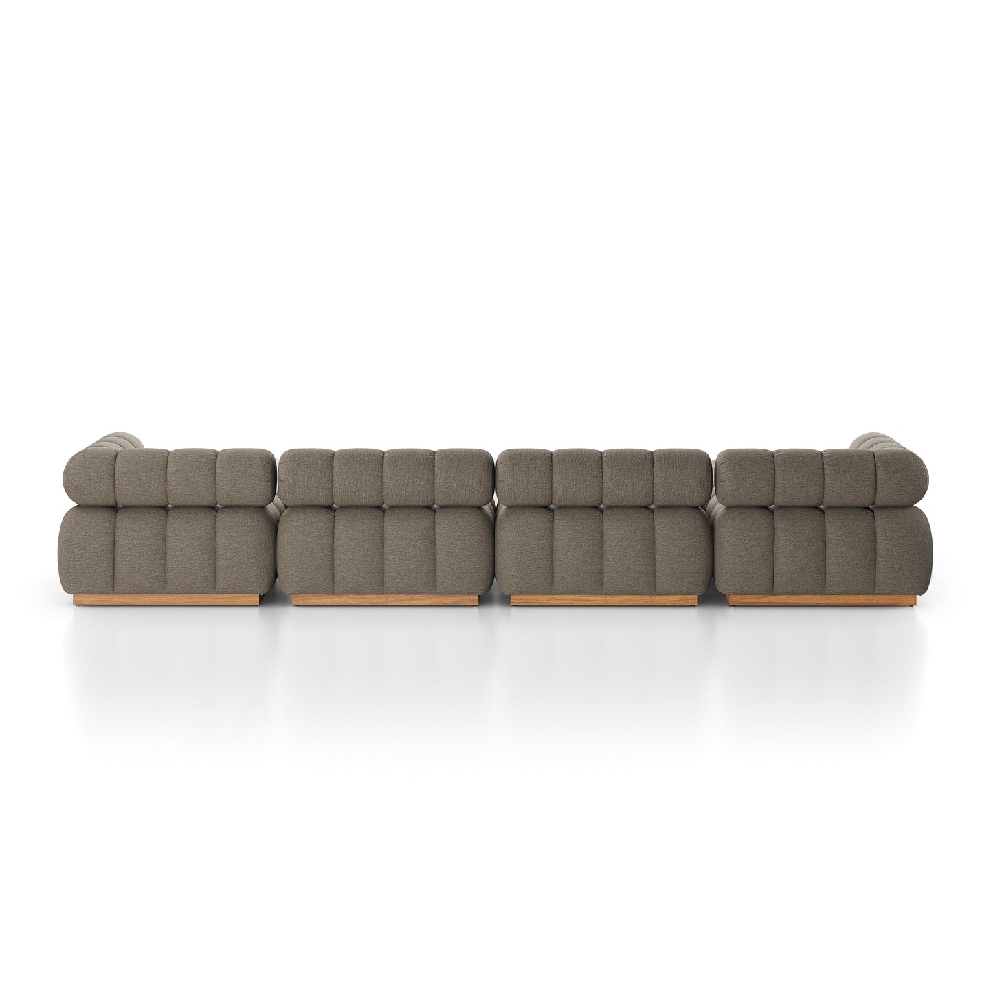 Four Hands Roma Outdoor 4-Piece Sectional with Ottoman