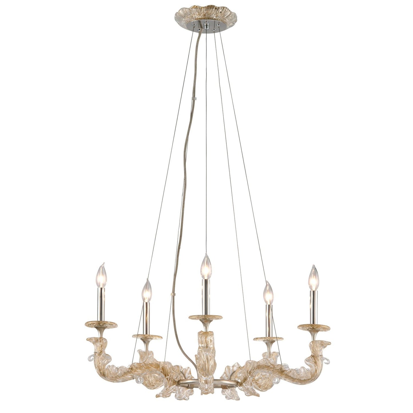Leaf Five-Light Chandelier