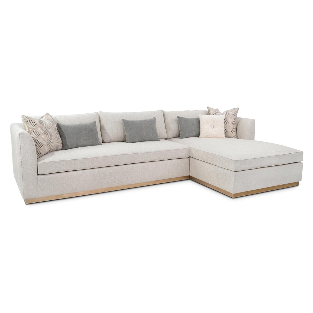 John Richard Paris Chaise Sectional R-Sofa