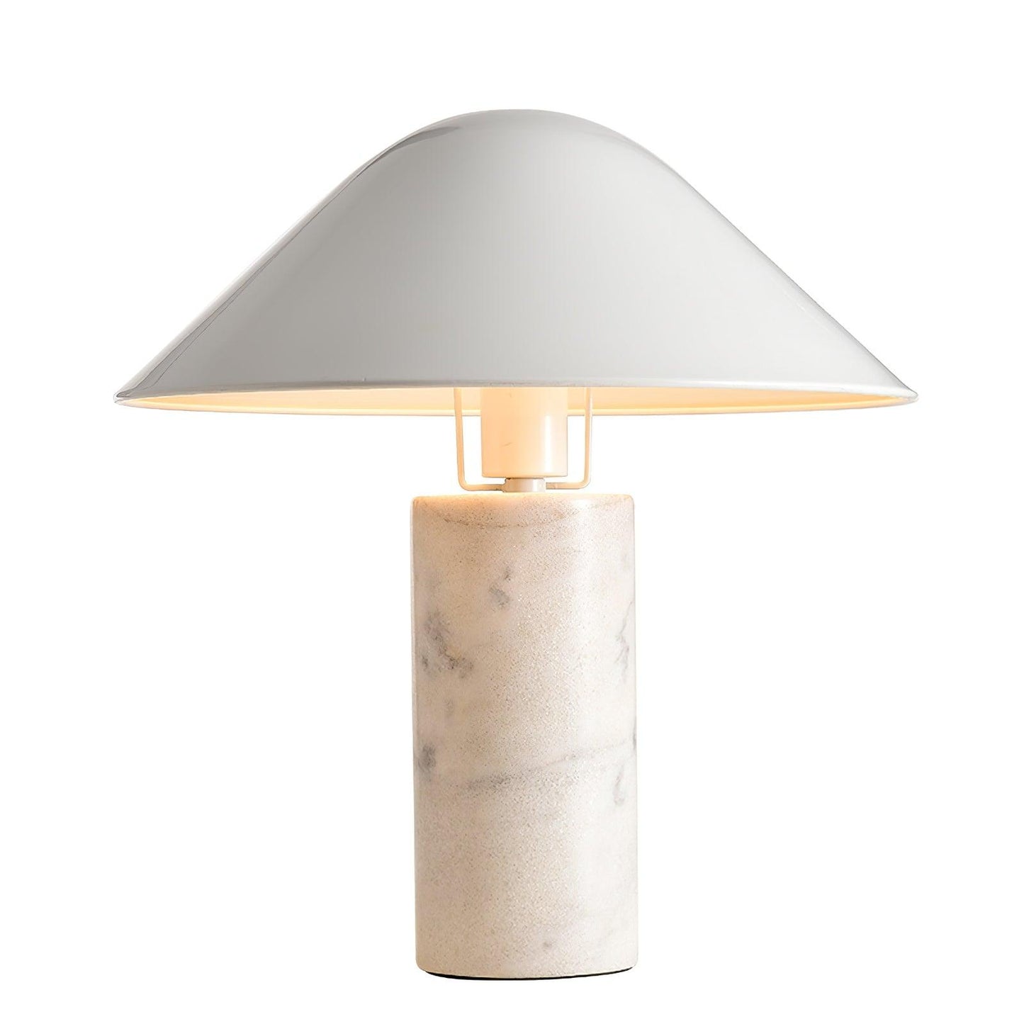 Adelaide Marble Table Lamp ? 14.9″ x H 16.5″ / Dia 38cm x H 42cm / White / US plug Table lamp