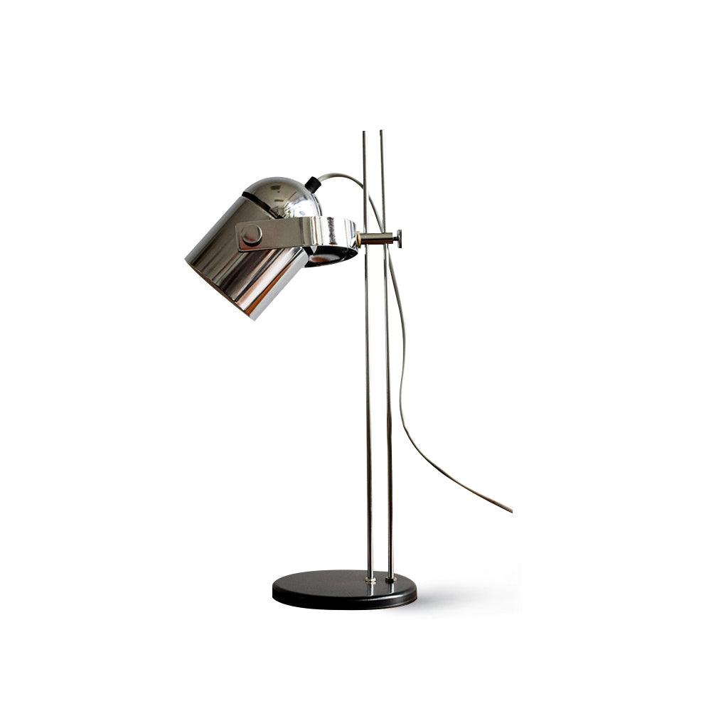 Adjusta Liftable Desk Lamp Dia 5.9″ x H 19.7″ / Dia 15cm x H 50cm / Chrome & Black / US Plug Table lamp
