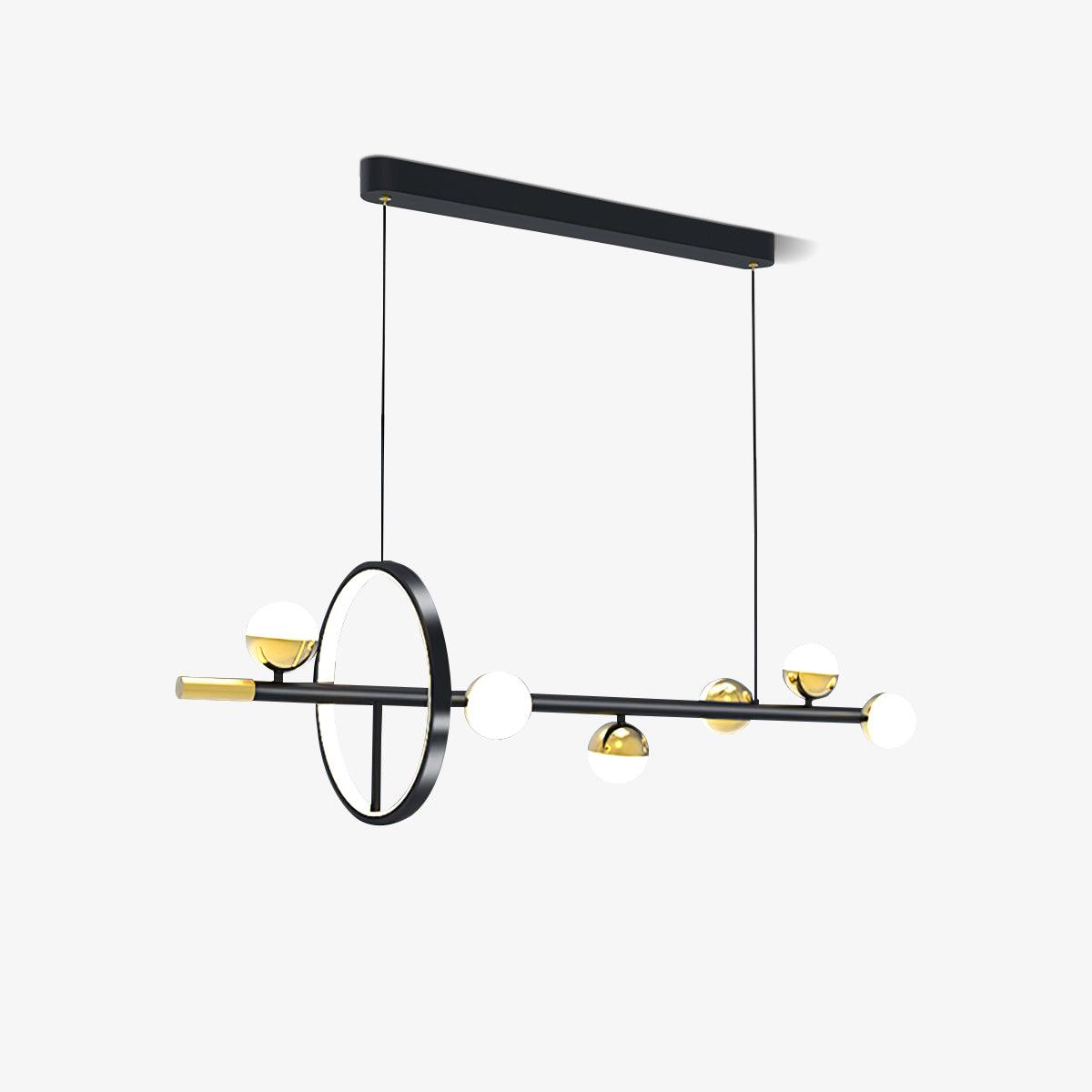 Alonso Chandelier L 47.2″ x H 11.8″ / L 120cm x H 30cm / Black & White Chandelier