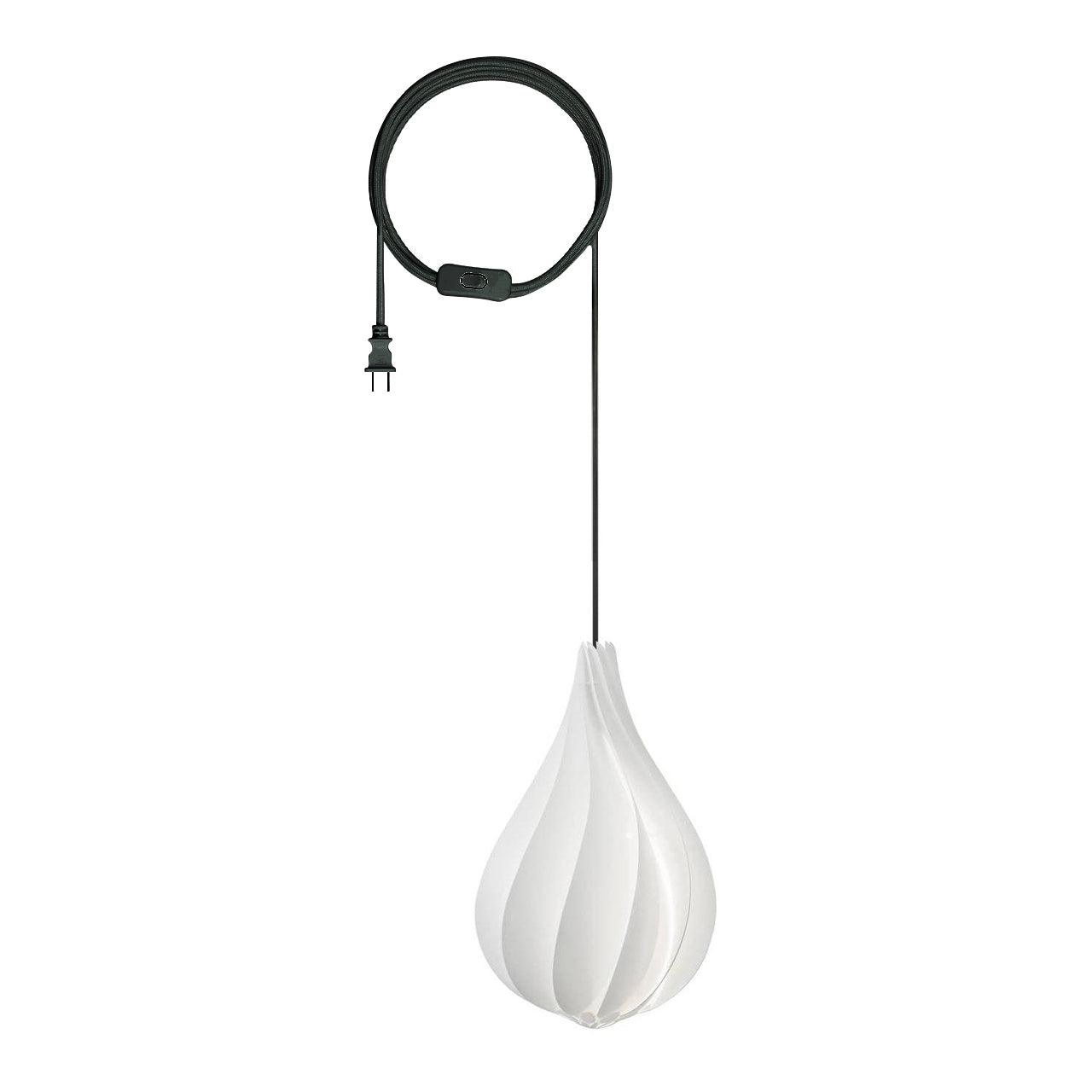 Alva Pendant Light Plug Version Dia 7.8″ x H 13.7″ / White Pendant light
