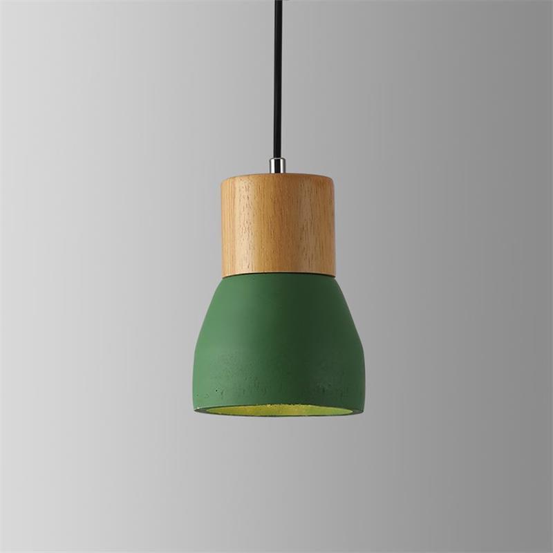 Andenon Cement Pendant Light ? 4.7″ x H 6.9″ / Dia 12cm x H 17.5cm / Green Pendant light
