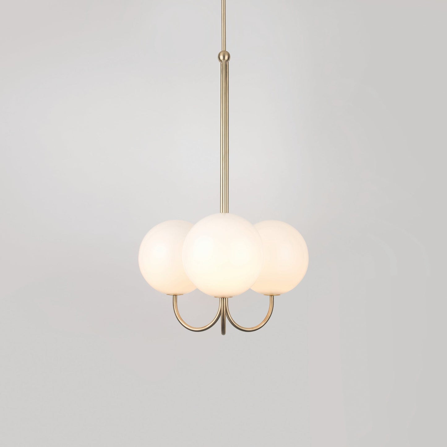 Angle Pendant Light 3 heads Dia 15″ x H 34.6″ / Dia 38cm x H 88cm / Polished Brass Pendant light