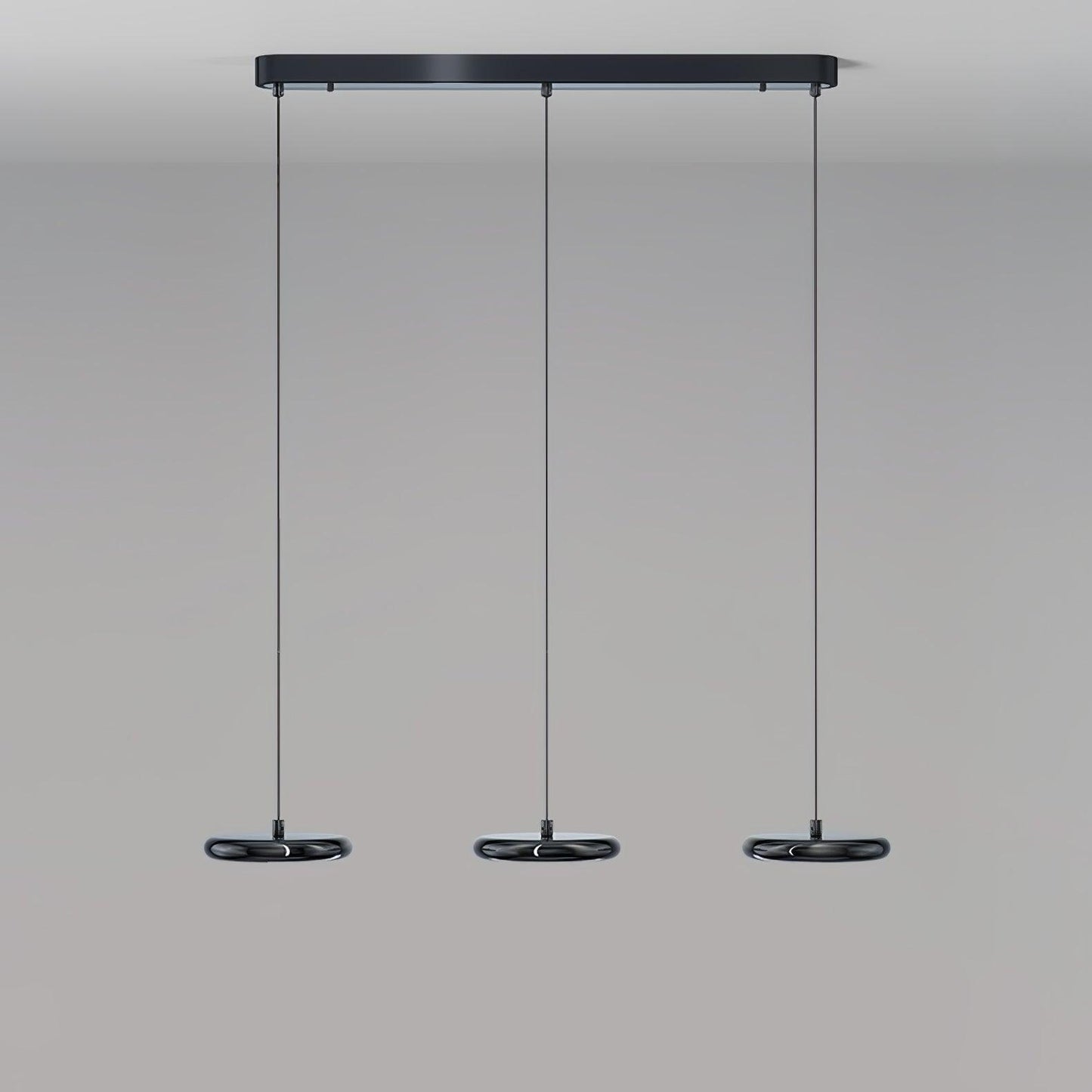 Bilancella Suspension Lamp ? 36.2″ x H 59″ / Dia 92cm x H 150cm / Black / Warm Light Pendant light