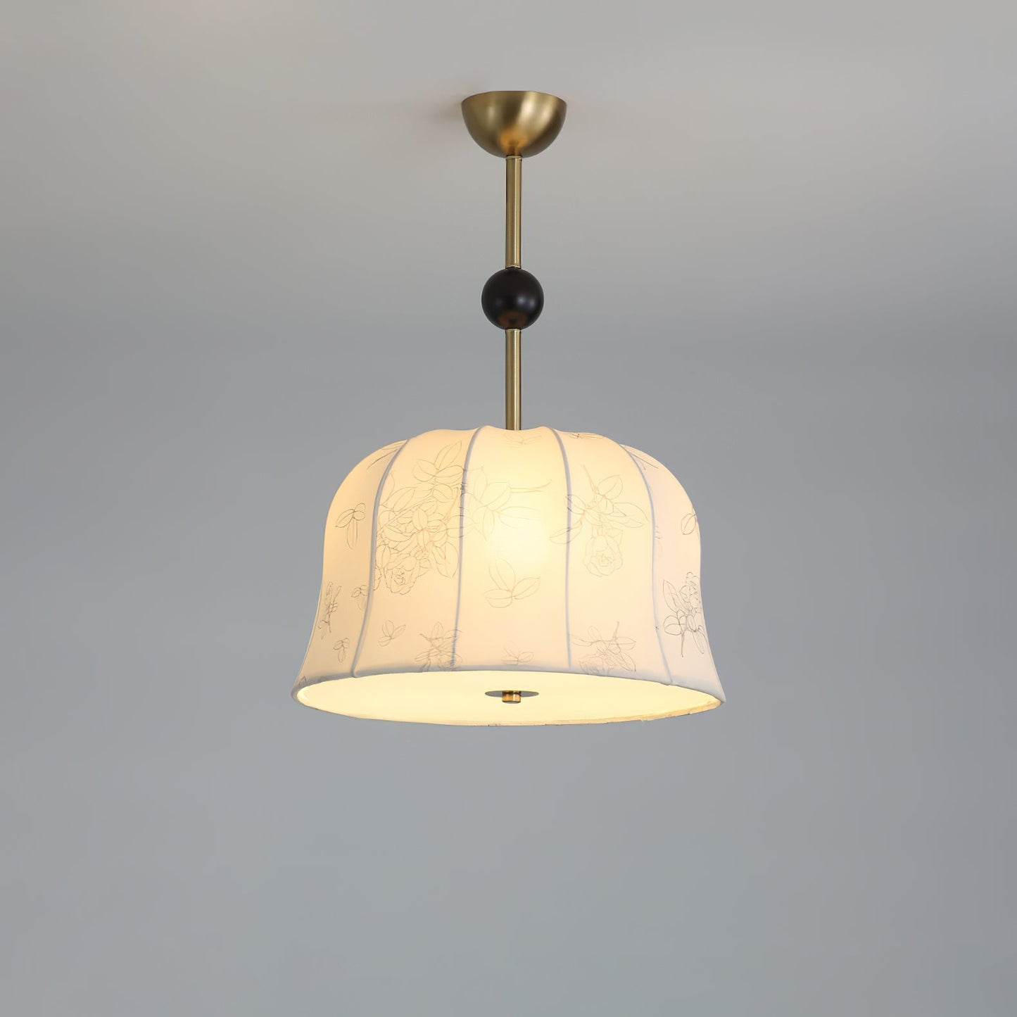 Blossom Curve Pendant Lamp Dia 19.7″ x H 9.8″ / Gold & White Pendant light