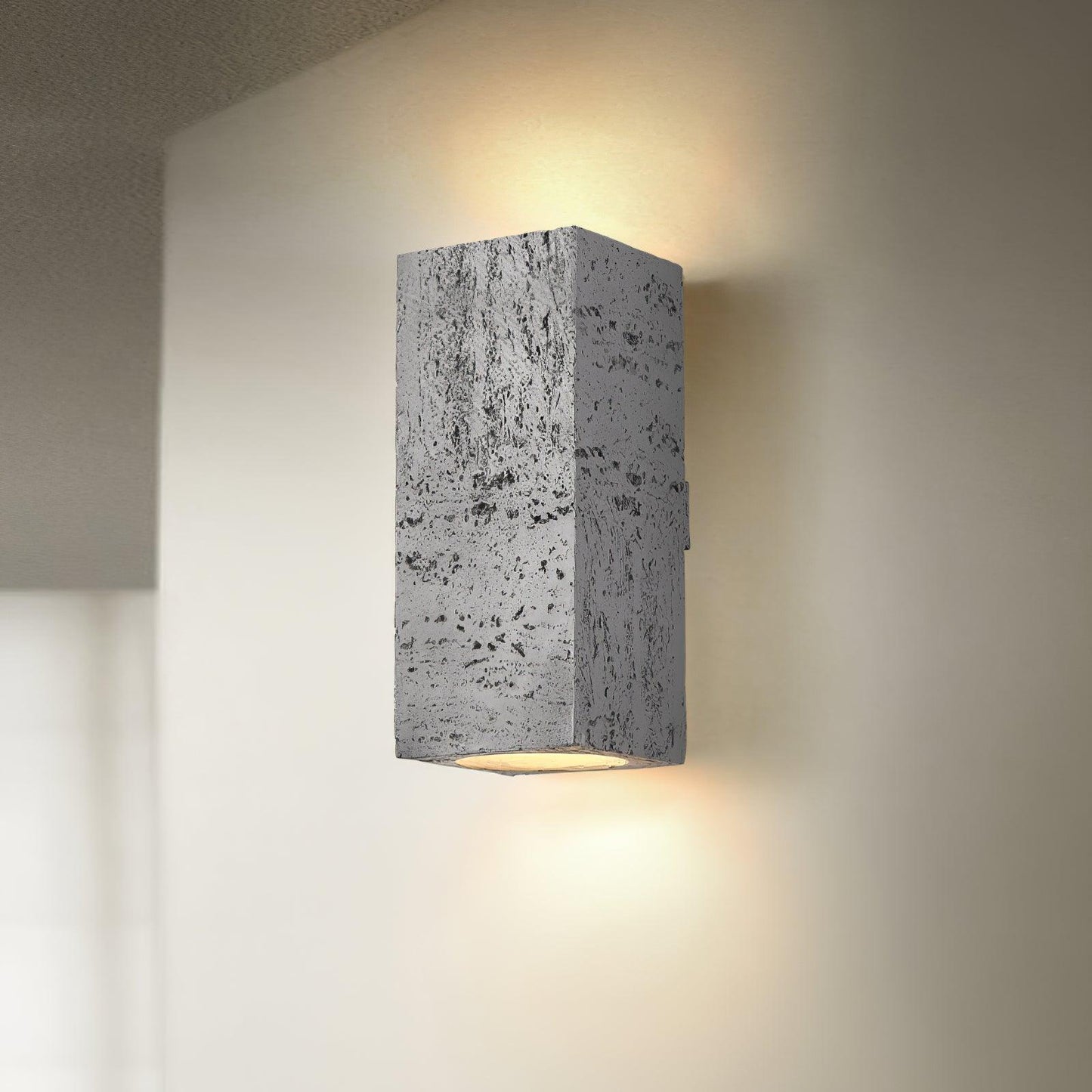 Bricks Wall Lamp Dia 3.9″ x H 9″/ Dia 10cm x H 23cm / Grey Wall lamp