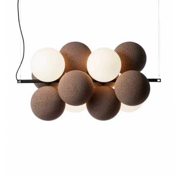 Bubbles Holly Pendant Lamp Horizontal Dia 22.8″ x H 10.2″ / Dia 58cm x H 26cm / Terracotta Pendant light