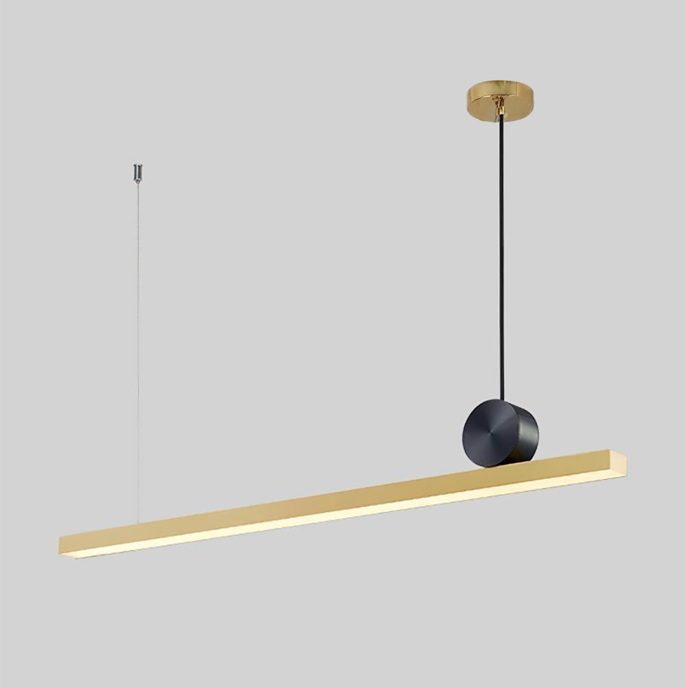 Cale Suspension Lamp L 46.5″ x H 1.2″ / L 118cm x H 13cm / Polished brass / Warm White Pendant light
