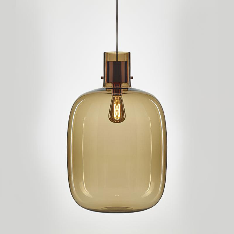 Cambre Glass Pendant Light Dia 11.8″ x H 19.3″ / Dia 30cm x H 49cm / Amber Pendant light