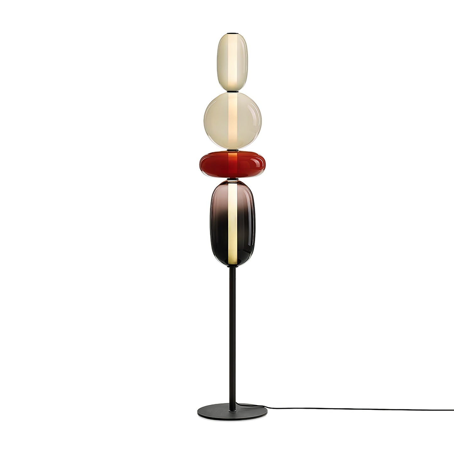 Candied Glass Floor Light ? 11.8″ x H 63″ / Dia 30cm x H 160cm / Warm Light / US Plug Floor lamp