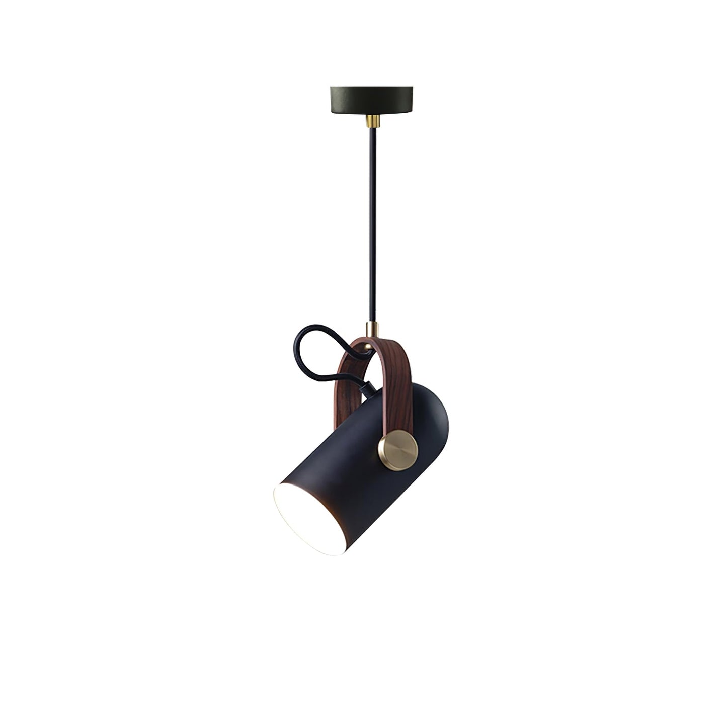Carronade Pendant Light Dia 4.7″ x H 8.7″ / Dia 12cm x H 22cm / Black & Gold & Walnut paint color Pendant light