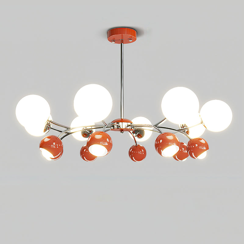 Celestial Spheres Chandelier 8 + 8Heads Dia 35.4″ x H 19.7″ / Dia 90cm x H 50cm / Red Chandelier