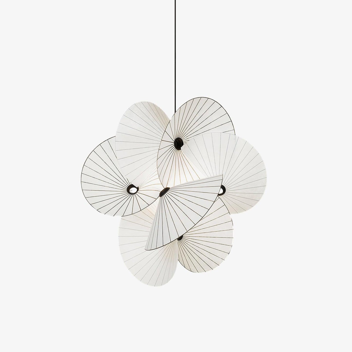 Cory Scalloped Pendant Light Dia 18.1″ x H 23.6″ / Dia 46cm x H 60cm / Black & White Pendant light