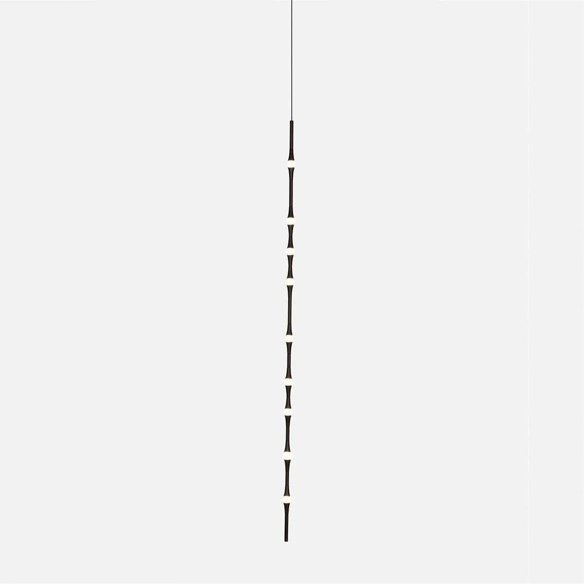 Dew Explores Pendant Light Vertical 9 heads ? 2.2″ x H 66.9″ / Dia 5.5cm x H 170cm / Black / Warm White Pendant light