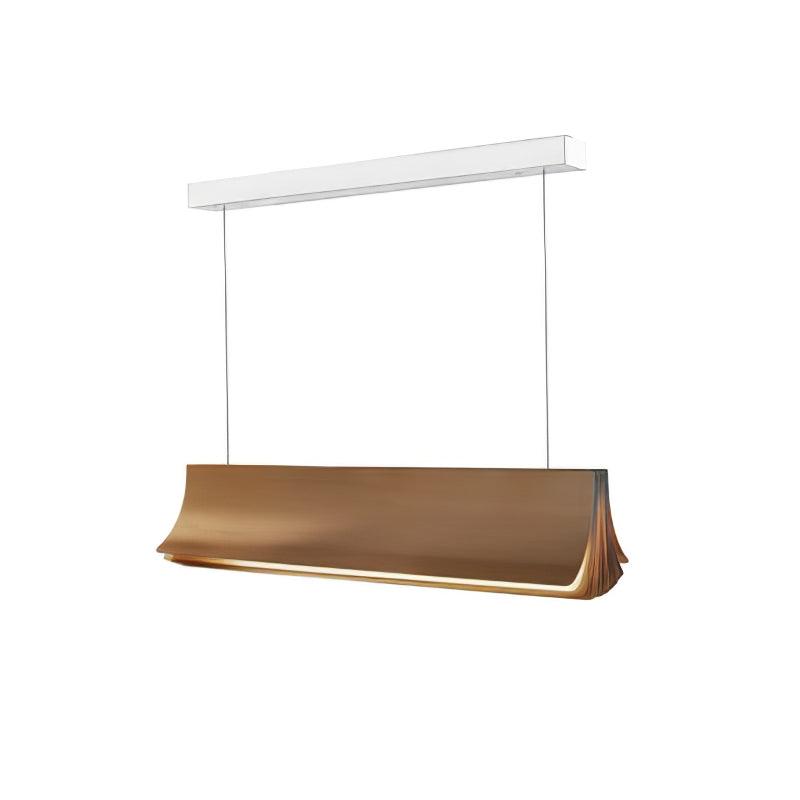 Diary Book Pendant Lamp ? 23.6″ x H 5.9″ / Dia 60cm x H 15cm / Gold & White / Warm Light Pendant light
