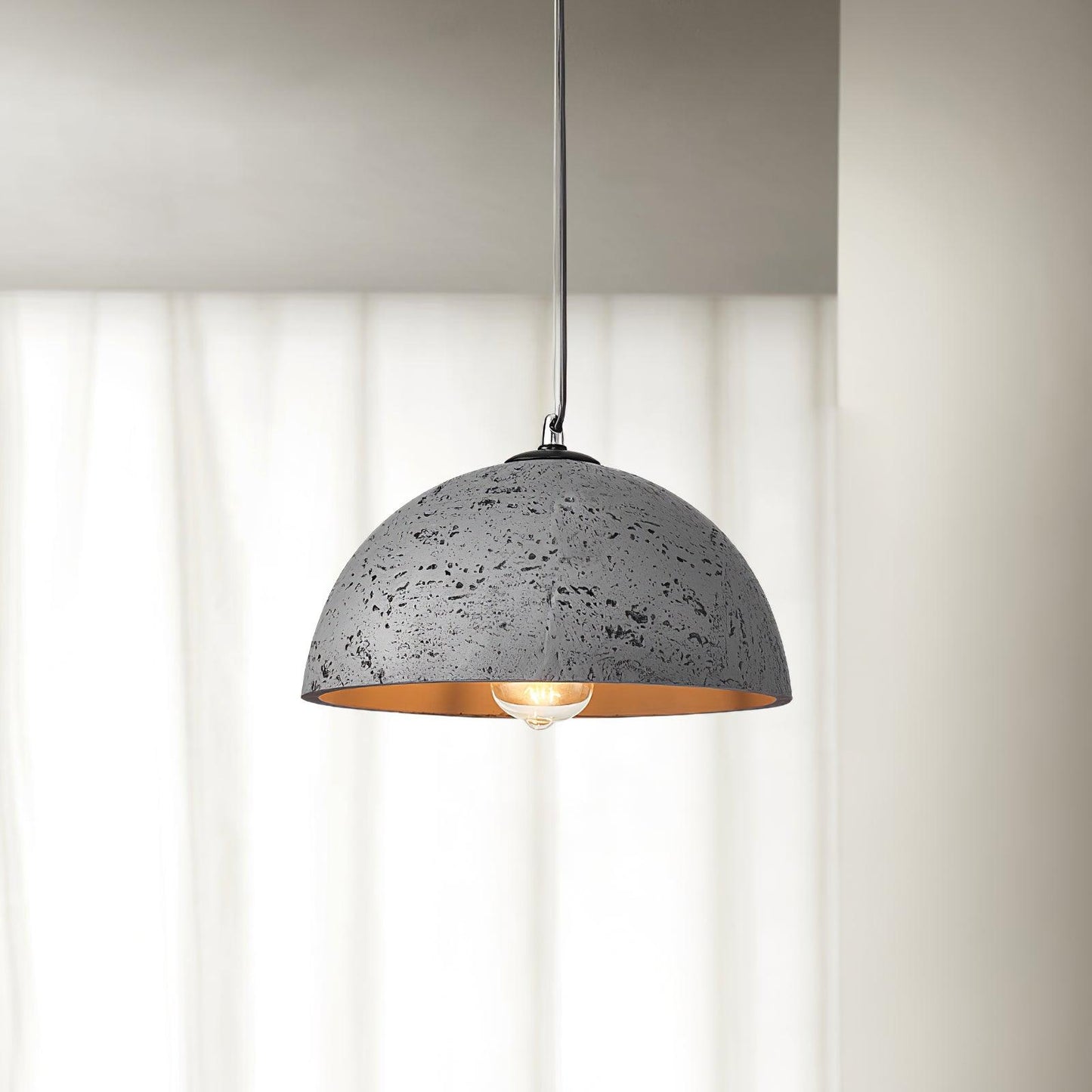 Dome Morphe Pendant Light ? 11.8″ x H 9.8″/ Dia 30cm x H 25cm / Grey Pendant light