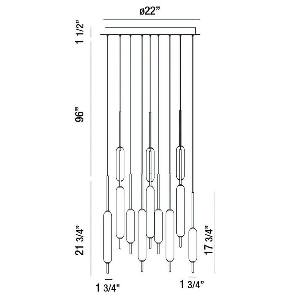 Cumberland LED Multi-Light Pendant