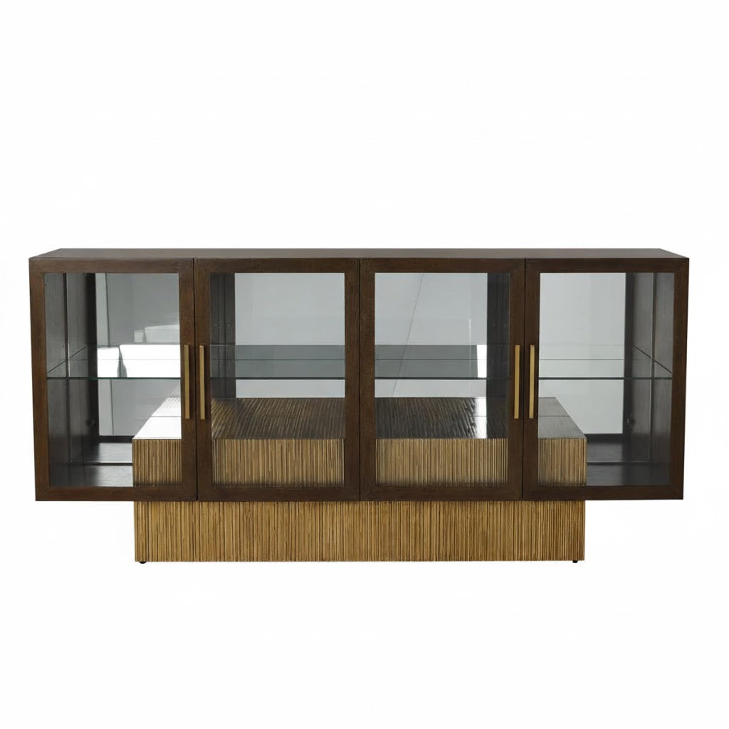 John Richard Suffolk Four-Door Lighted Credenza