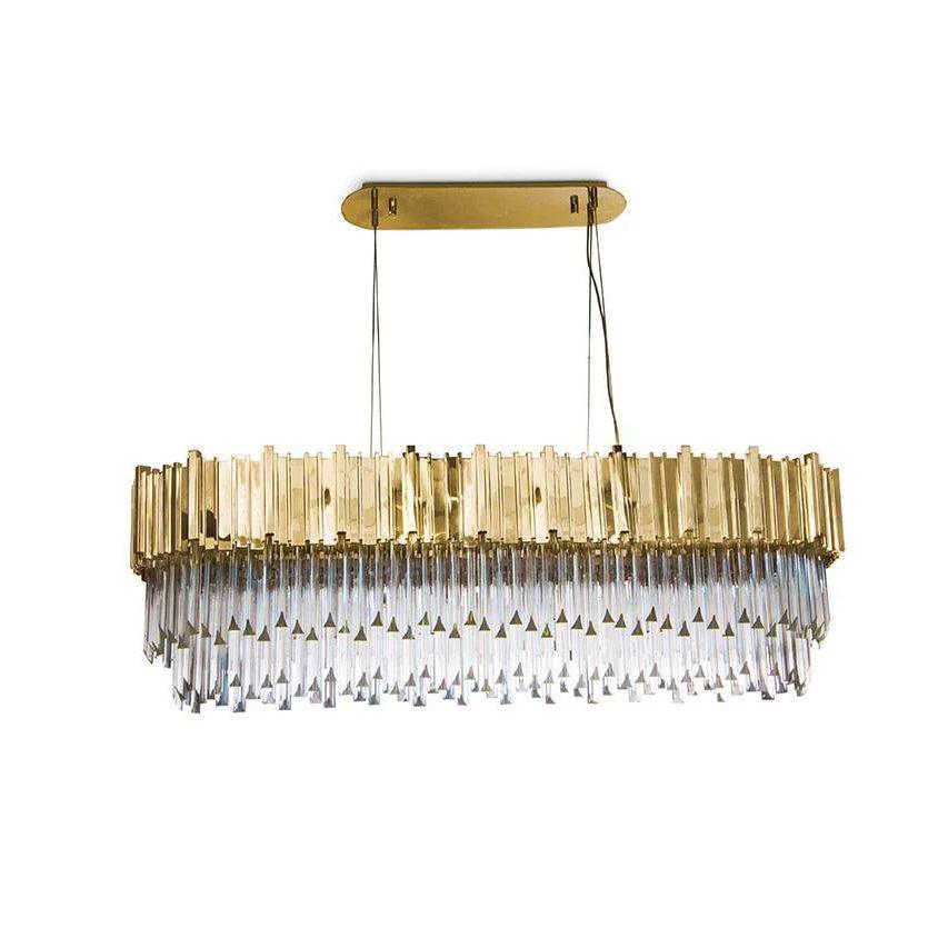Empire Chandelier ? 35.4″ x W 11.8″ x H 11.8″ / Dia 90cm x W 30cm x H 30cm / Gold Chandelier