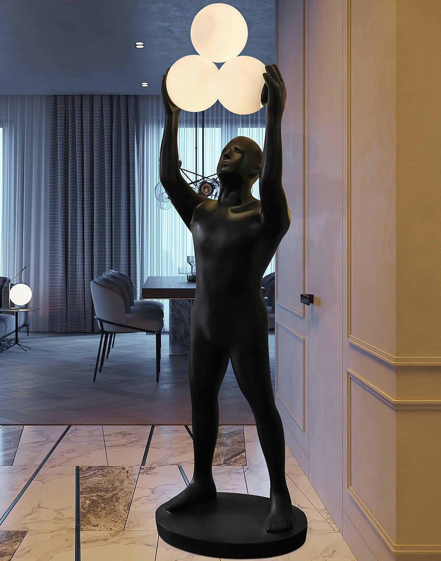 Enlightened Figure Sculptor Floor Lamp Floor lamp