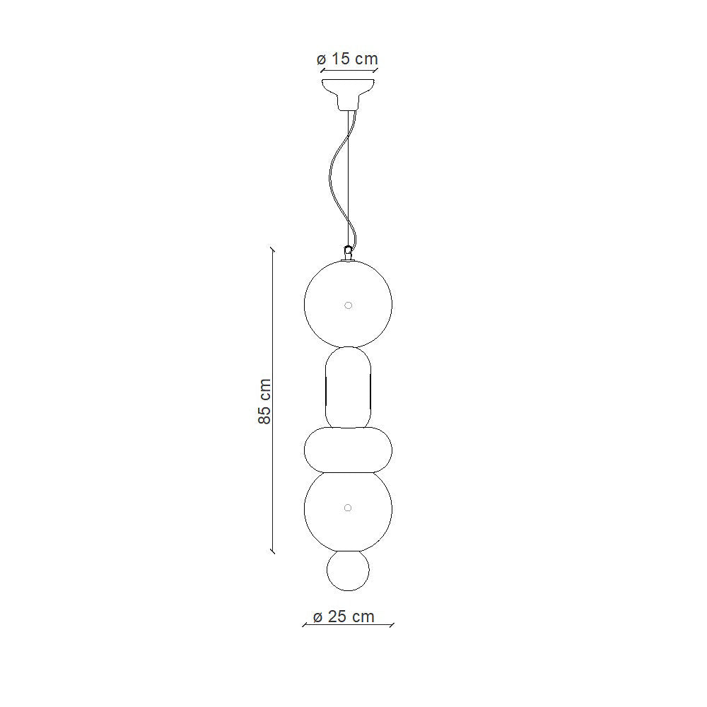 Bumbum Tall Stacked Pendant