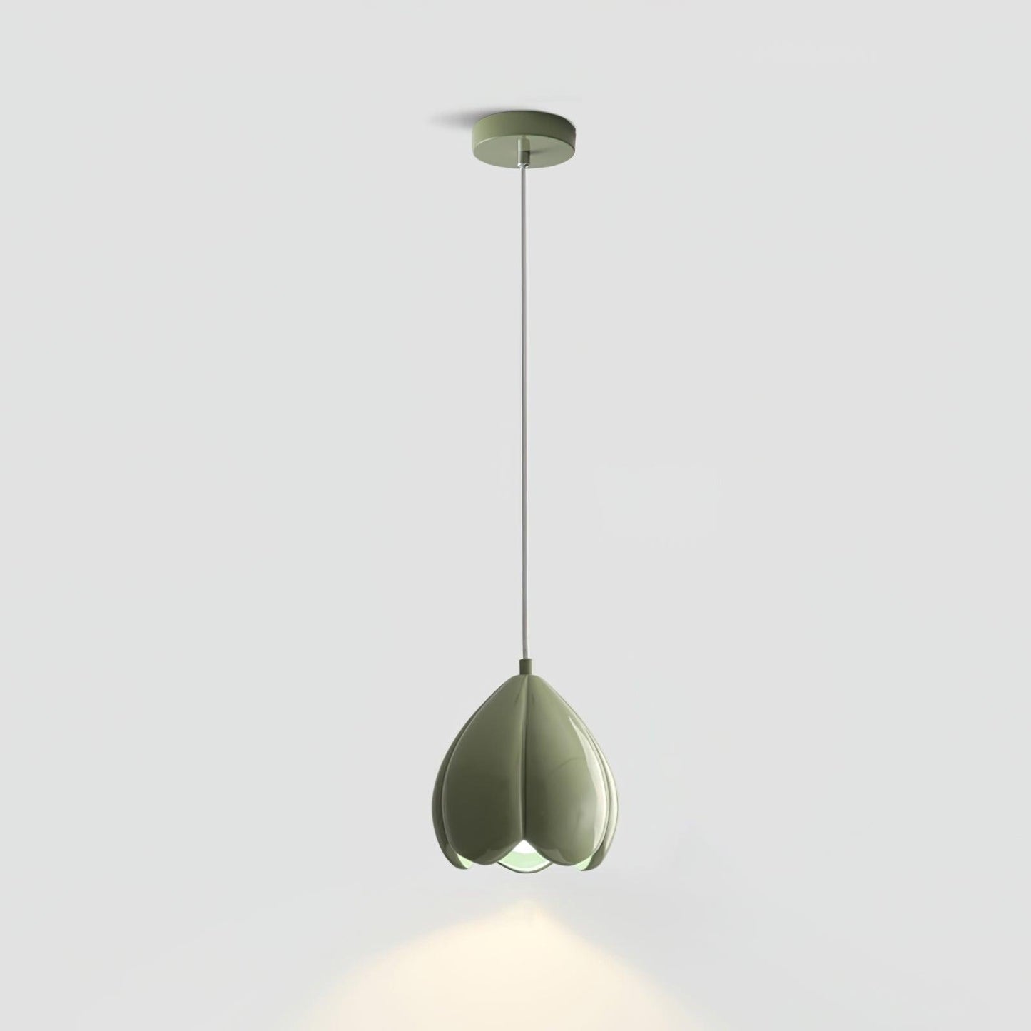 Flower Bud Pendant Lamp Dia 5.9″ x H 6.7″ / Dia 15cm x H 17cm / Green Pendant light