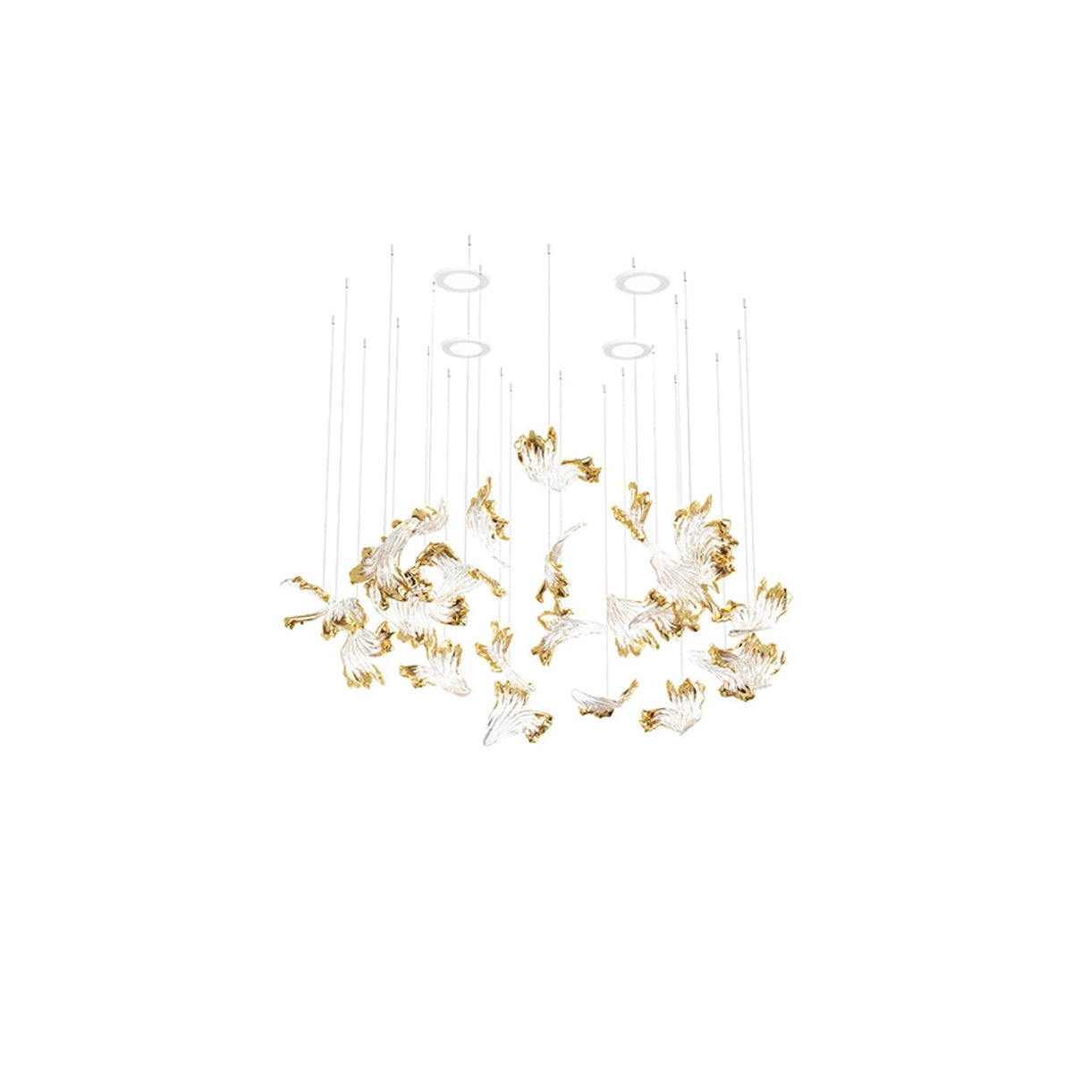 Frosted Petals Frozen Chandelier Chandelier