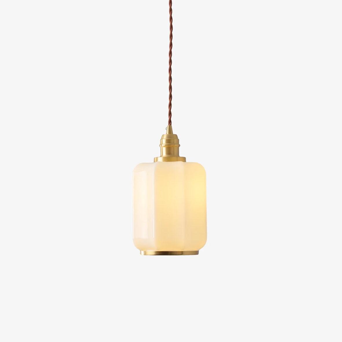 Funnel Pendant Light Dia 5.9″ x H 9.8″ / Dia 15cm x H 25cm / Brass & White Pendant light