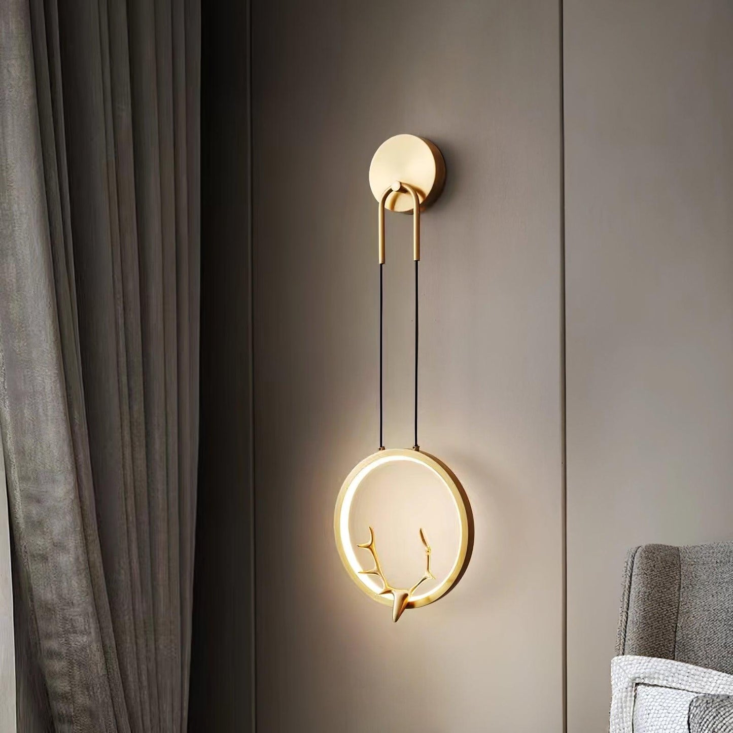 Golden Antler Wall Light Wall lamp