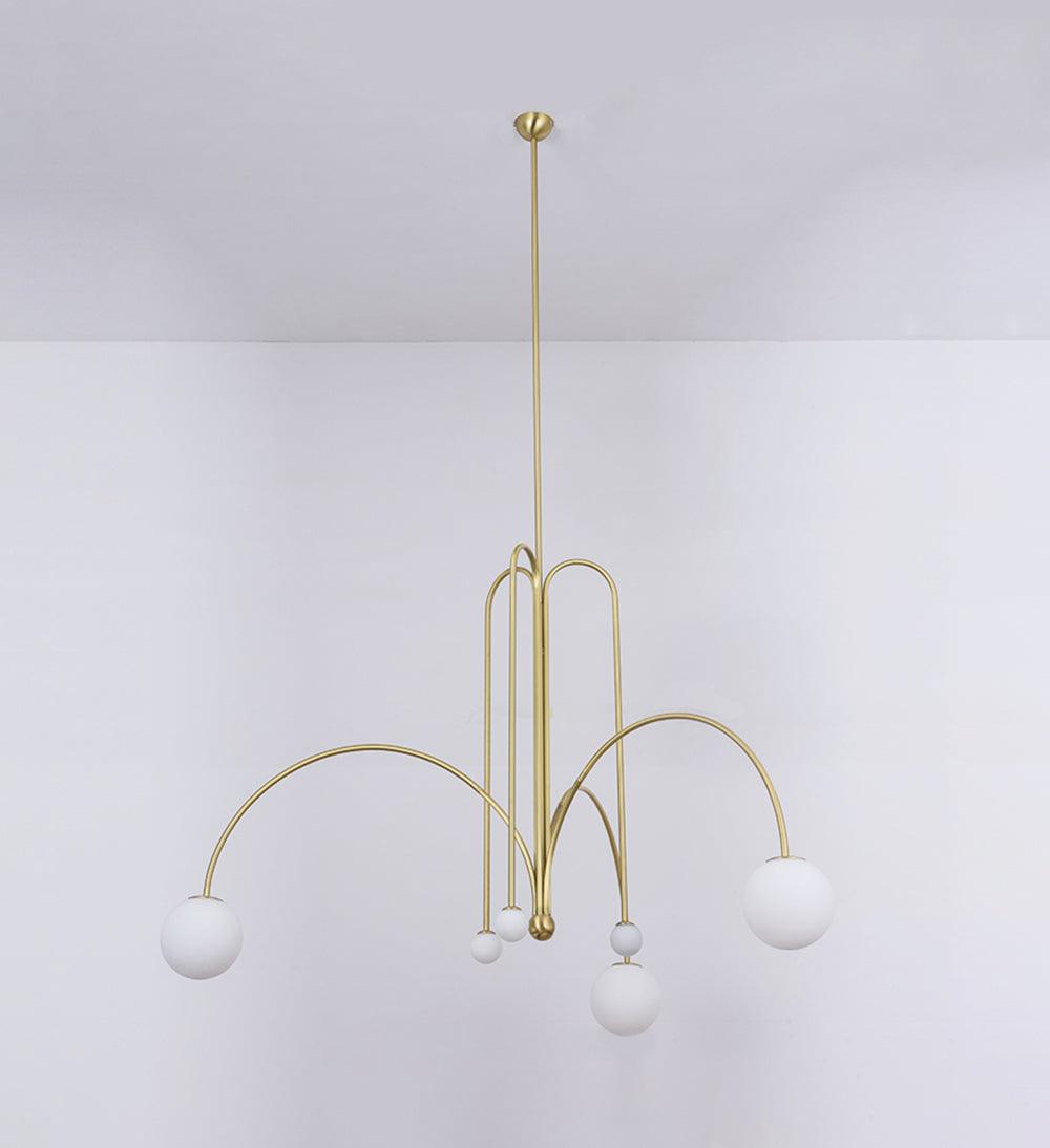 Gran Finale Suspension ? 31.5″ x H 19.7″ / Dia 80cm x H 50cm / Copper plated Chandelier