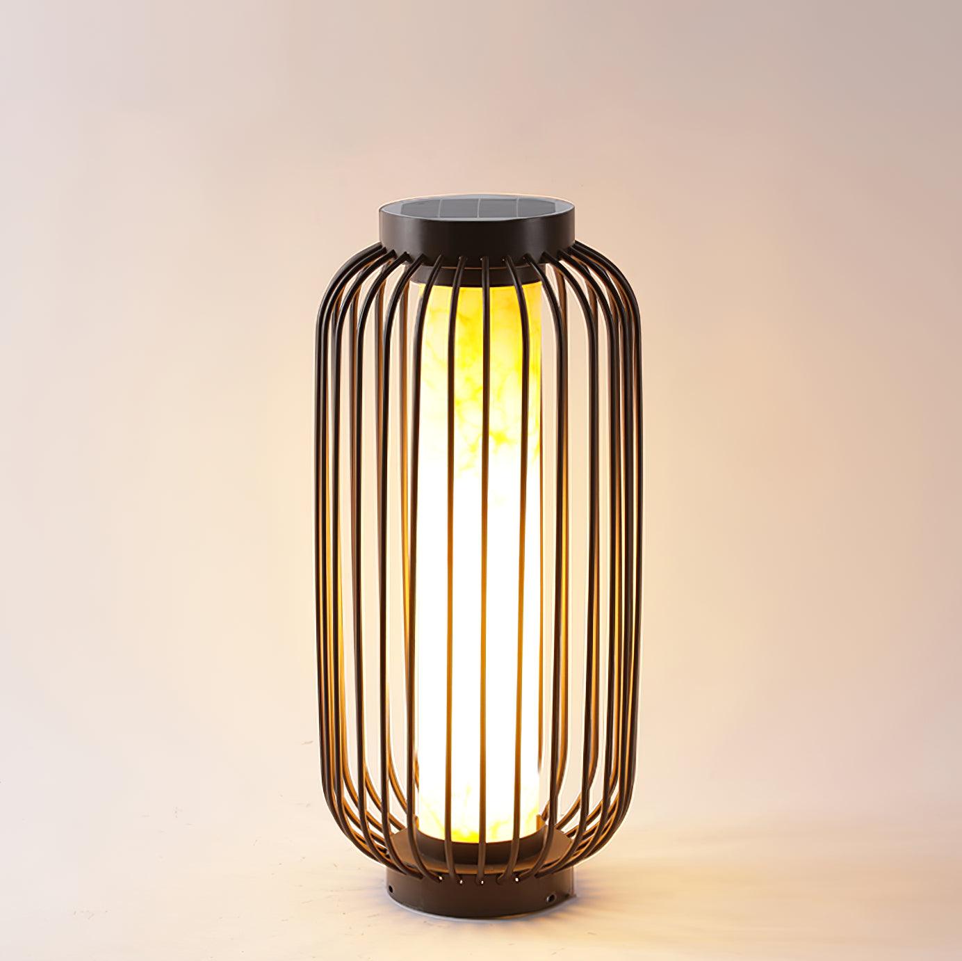 Graydon Outdoor Table Lamp Dia 10.6″ x H 23.6″ / Dia 27cm x H 60cm / Model B: Solar-Powered Version / Warm Light Table