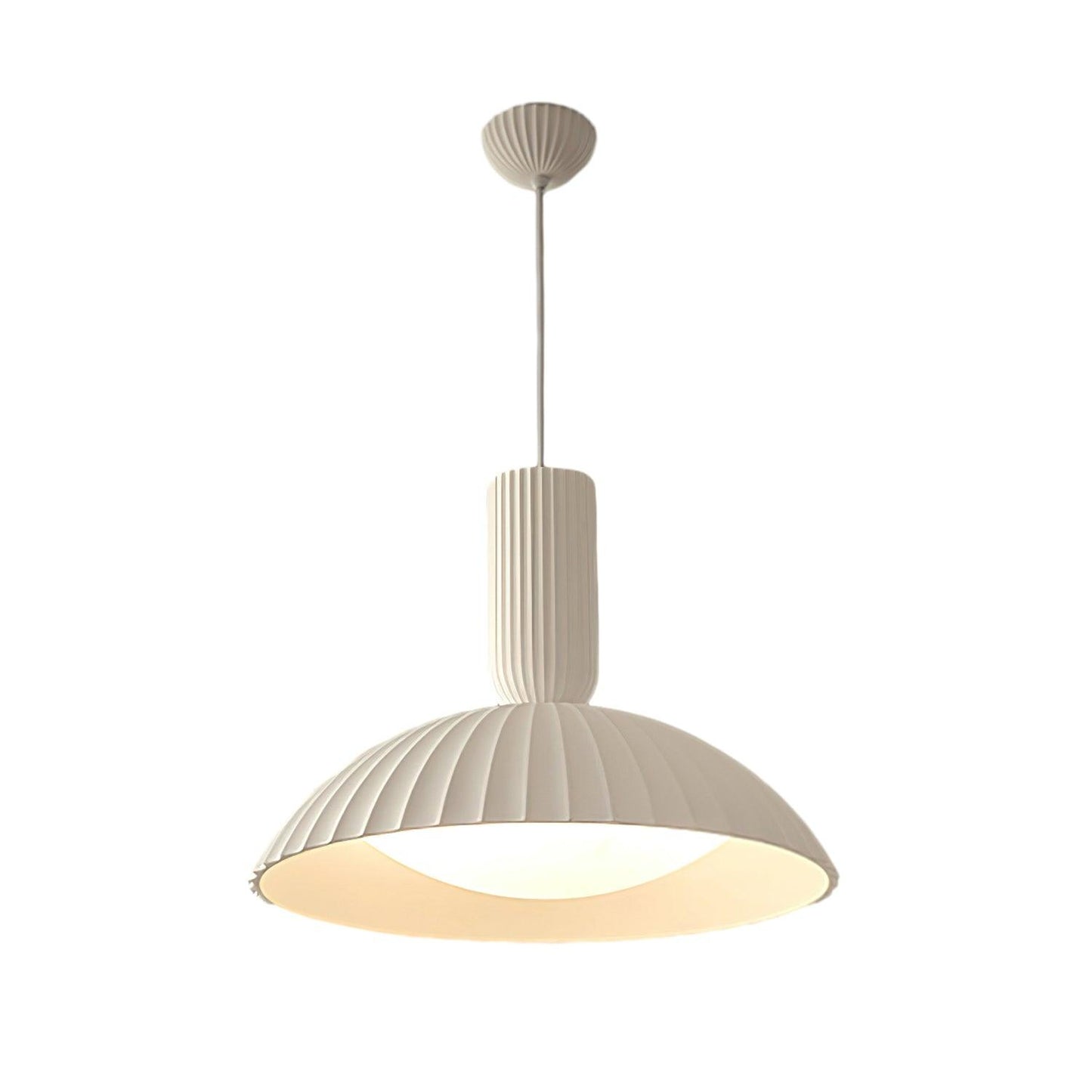 Resin Apollo Pendant Light Dia 23.2″ x H 11.8’’ / Dia 59cm x H 30cm / Beige / Warm Light Pendant light