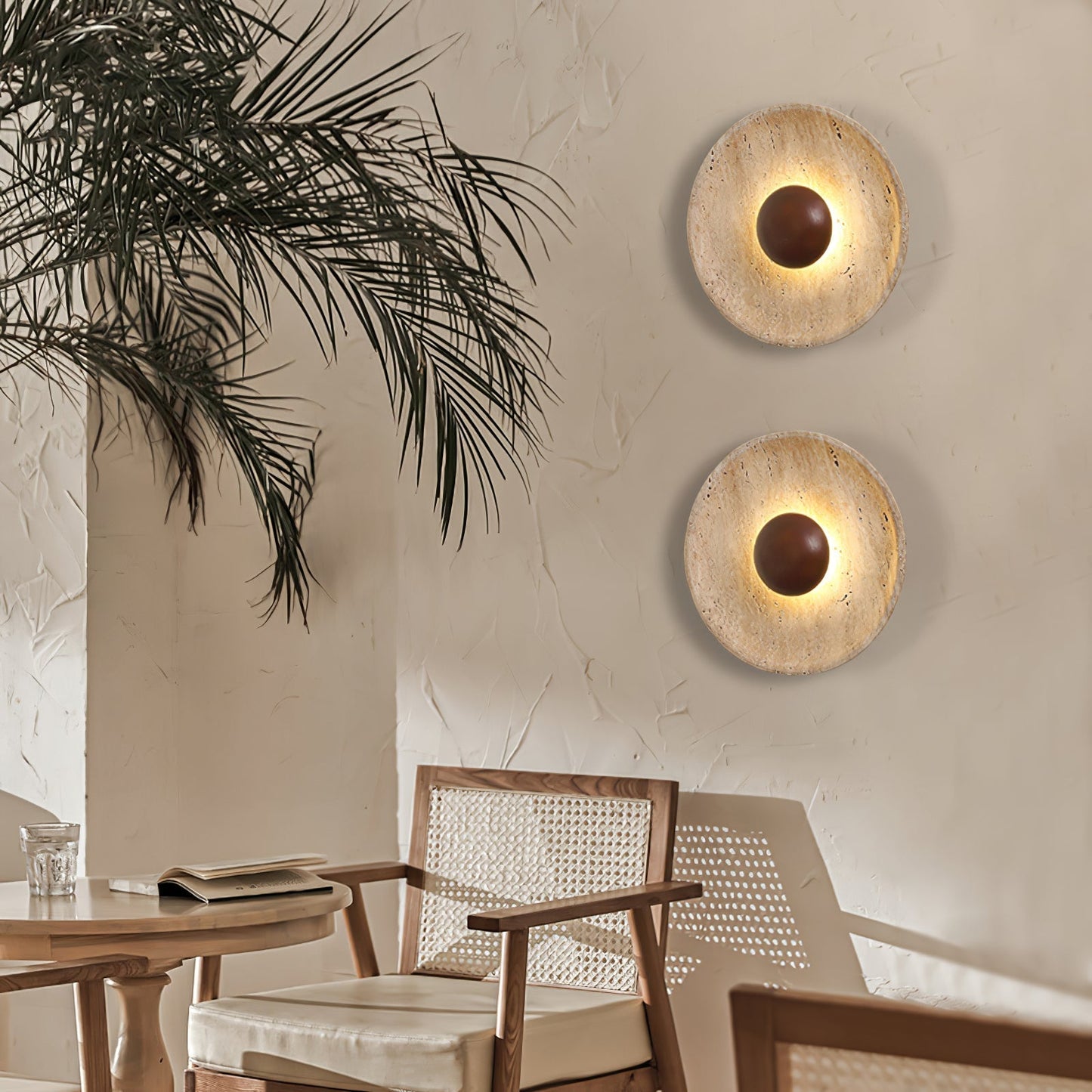 Halo Travertine Wall Light 1001 Wall lamp