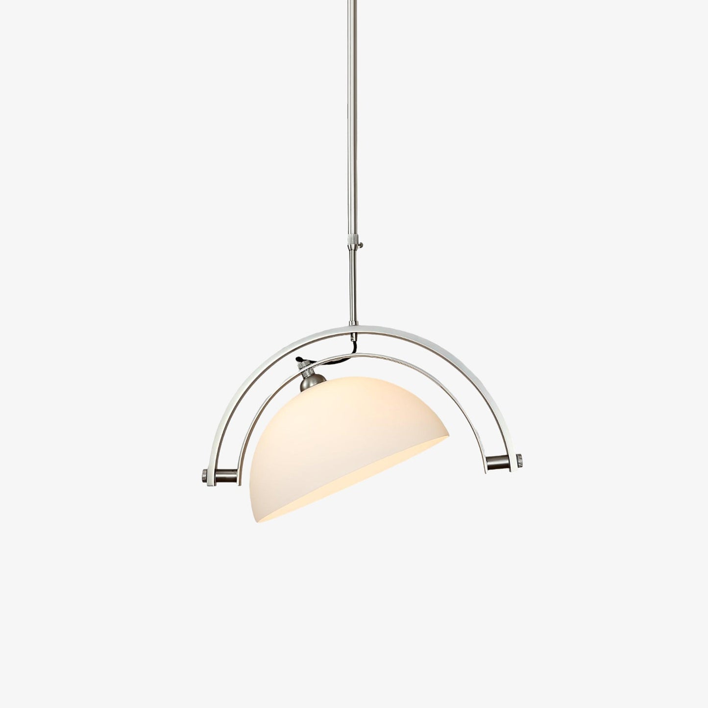 Harvey Wuzzini Pendant Light ? 21.7″ x H 13.8″ / Dia 55cm x H 35cm / Chrome + White Pendant light