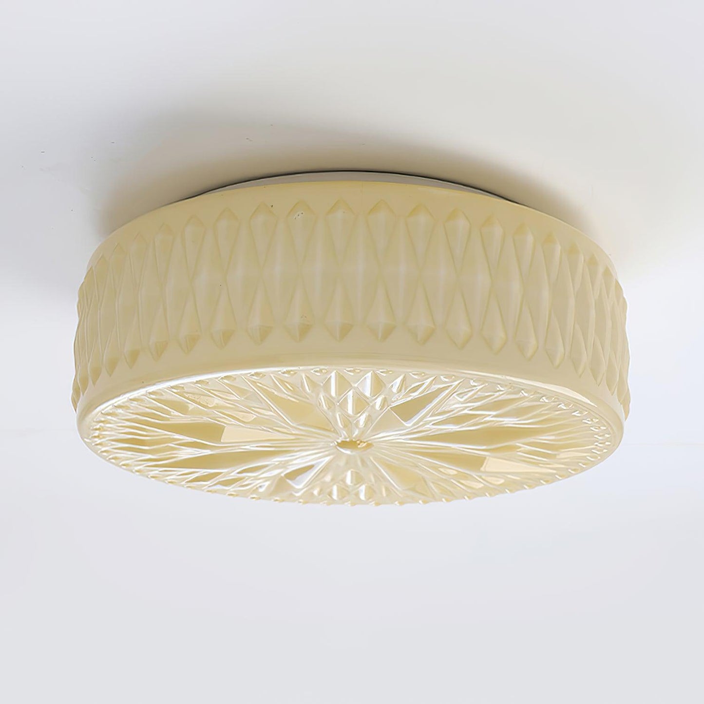 Adler Ceiling Light ? 15″ x H 5.9″ / Dia 38cm x H 15cm / Beige / Warm Light Ceiling lamp