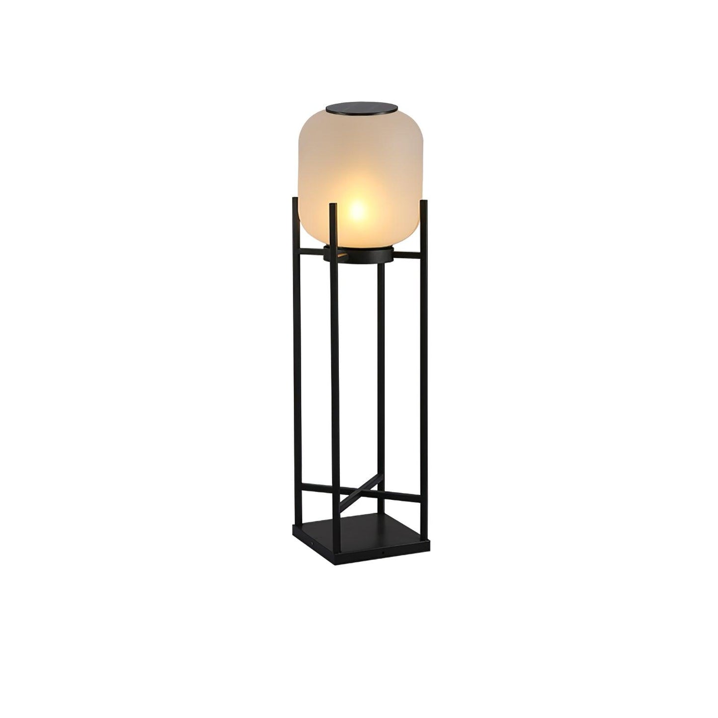 Lantern Outdoor Floor Lamp ? 13.4″ x W 13.4″ x H 39.4″ / Dia 34cm x W 34cm x H 100cm / Model B: Solar-Powered Version
