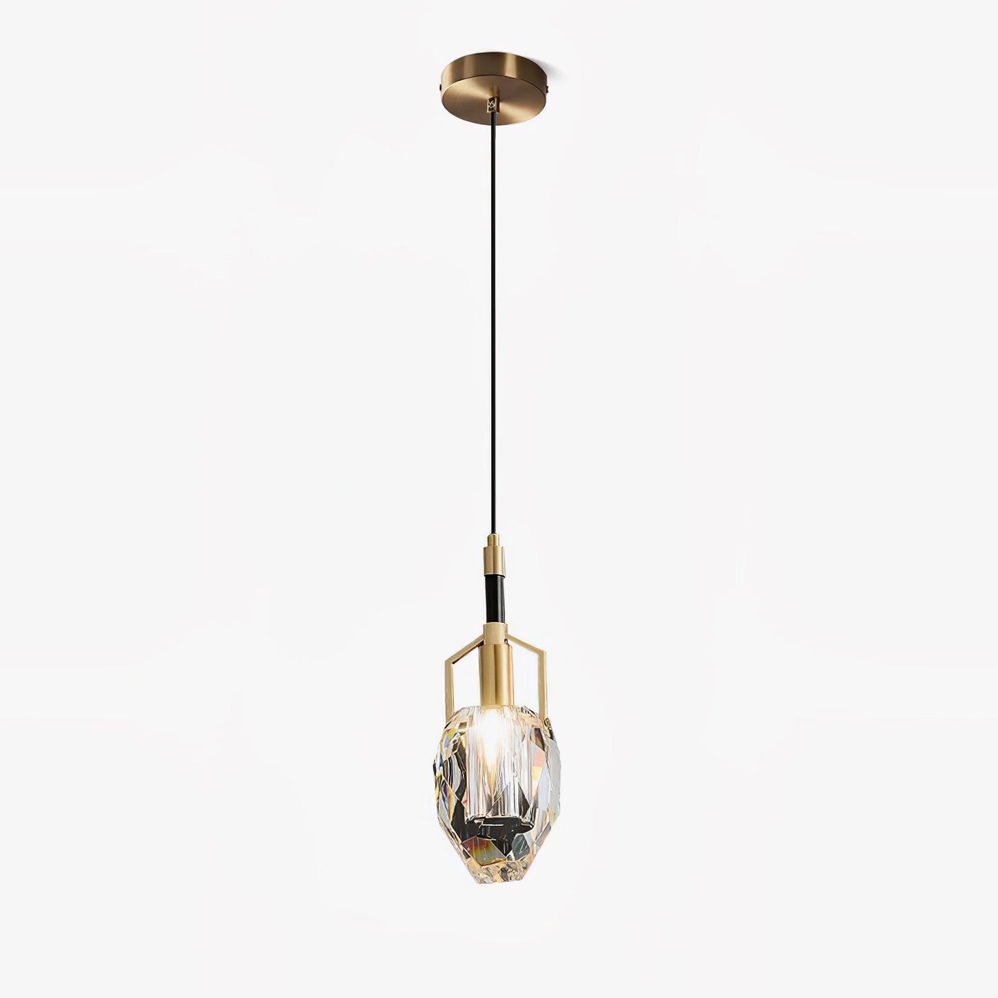 Lavilla Pendant Lamp Dia 4.7″ x H 10.6″ / Dia 12cm x H 27cm / Brass + Clear Pendant light