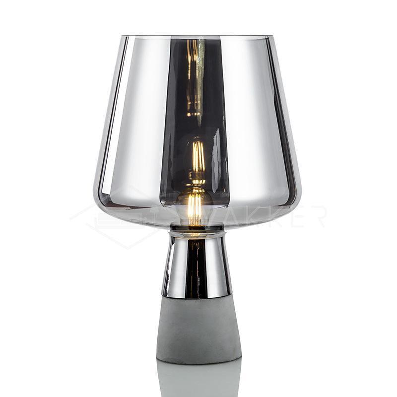 Leimu Table Lamp Dia 7.9″ x H 11.8″ / Dia 20cm x H 30cm / Smoke gray / US Plug Table lamp
