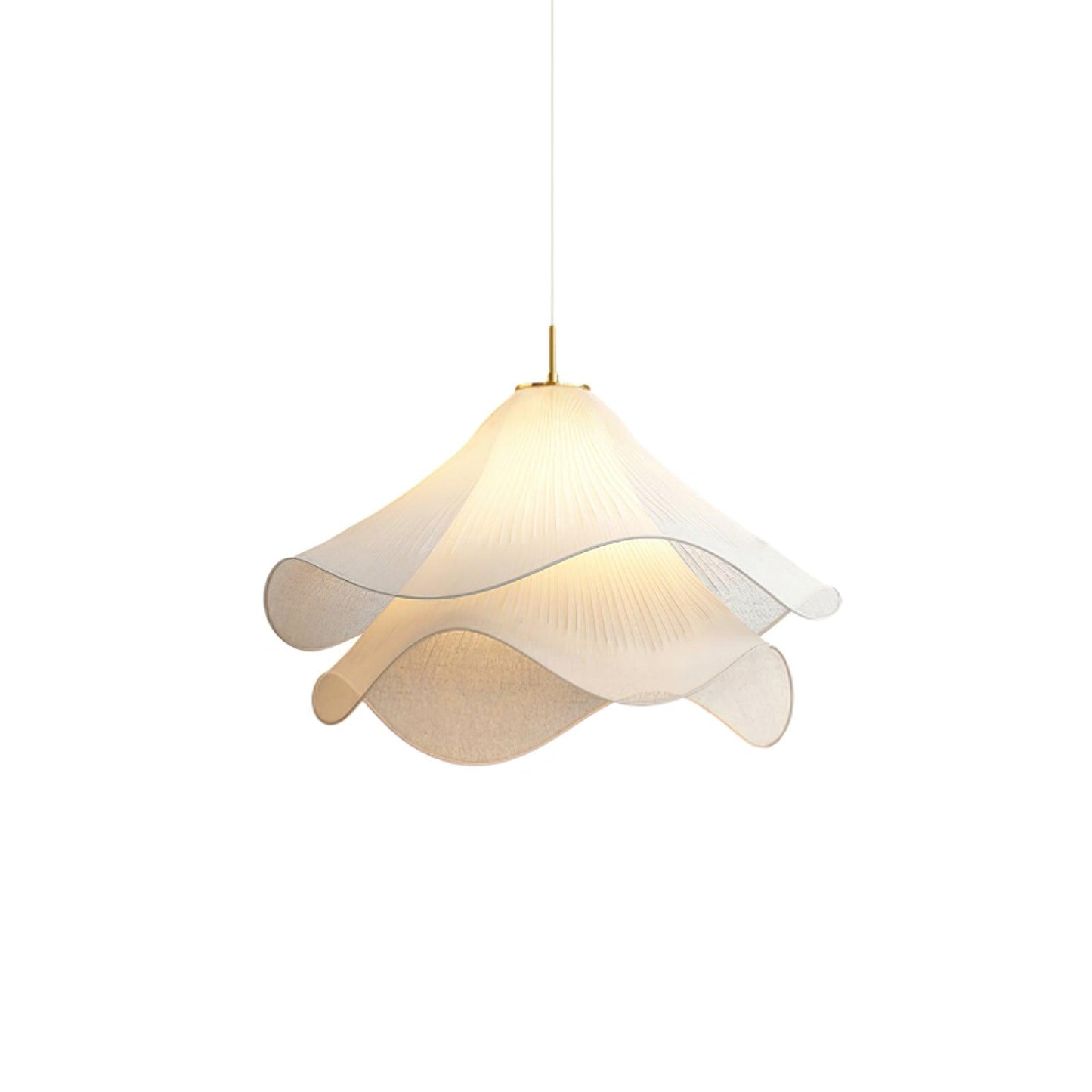 Ethereal Bloom Pendant Light Dia 19.7″ x H 11″ / Dia 50cm x H 28cm / Gold & White Pendant light
