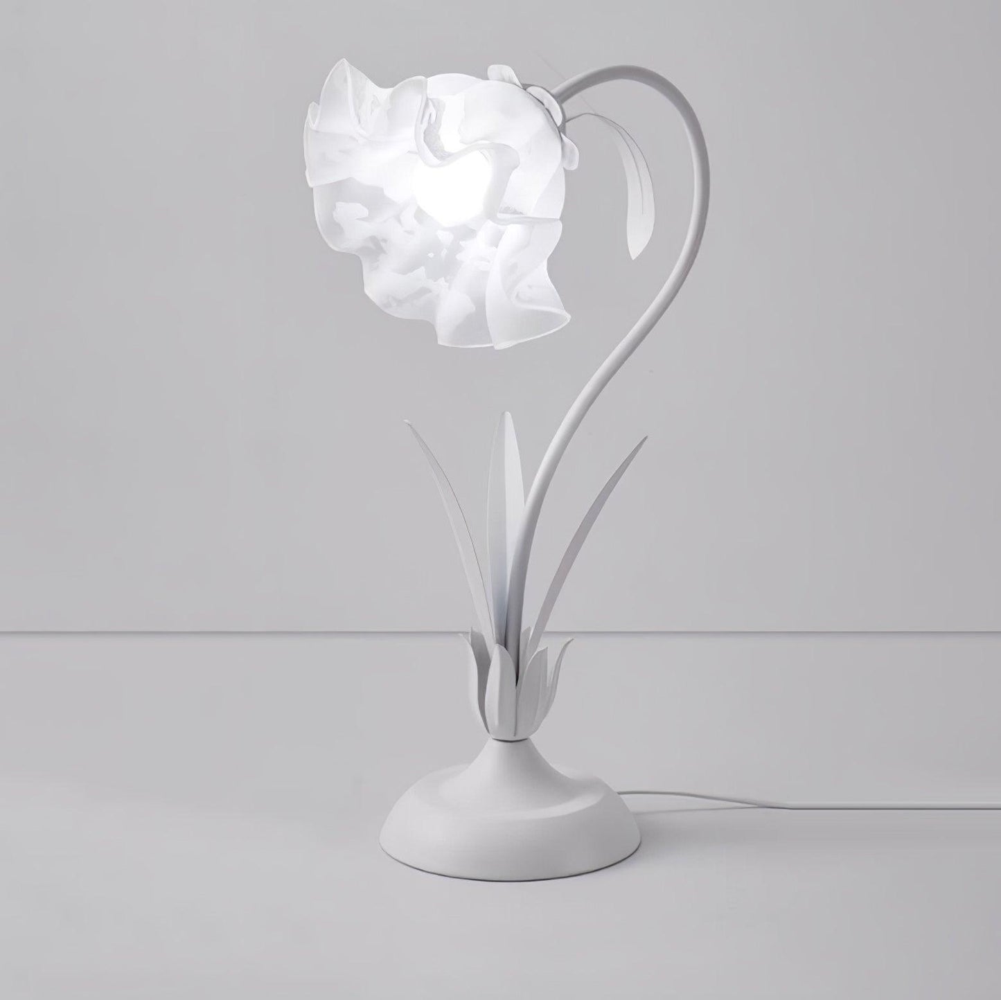 Lily of the Valley Table Lamp Dia 11.8″ x H 19.7″ / Dia 30cm x H 50cm / White & White / US Plug Table lamp