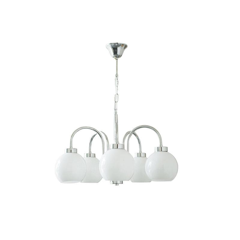 Loa Chandeliers 5 heads Dia 22.4″ x H 16.5″ / Dia 57cm x H 42cm / White Chandelier