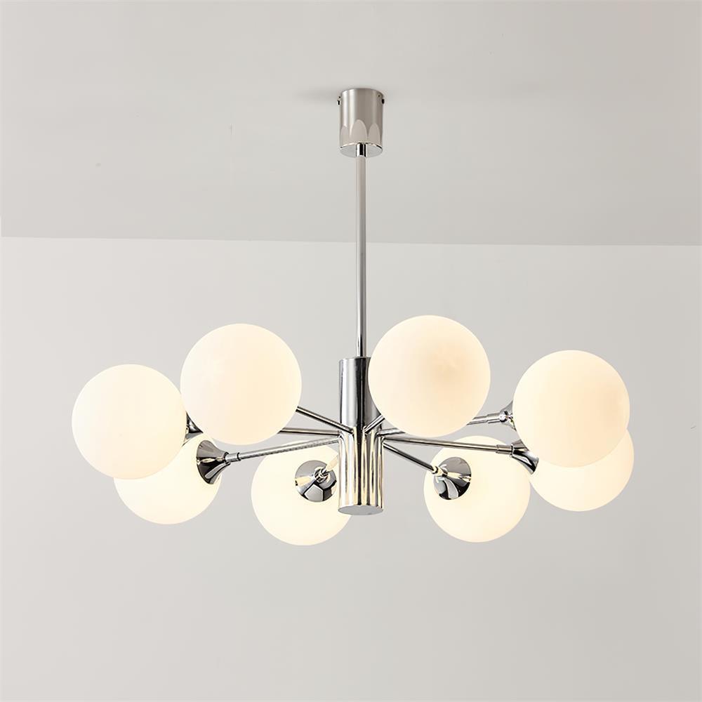 Lola Chandelier 8 heads Dia 30.3″ x H 11″ / Dia 77cm x H 28cm / Chrome Chandelier