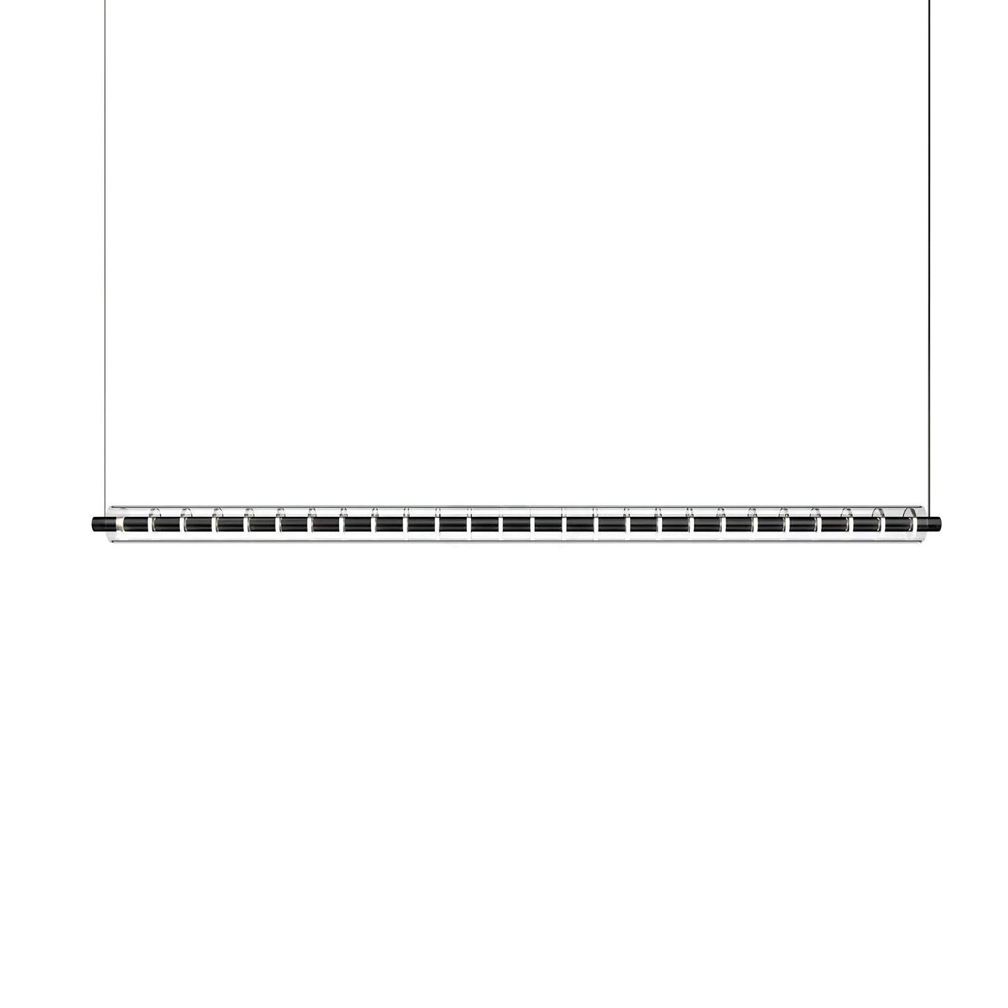 Loop Pendant lamp L 59’’ x H 59’’ / L 150cm x H 150cm / Black & Clear / Warm Light Pendant light