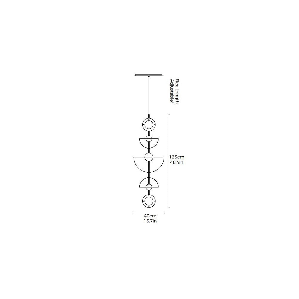 Deco LED Large Chandelier